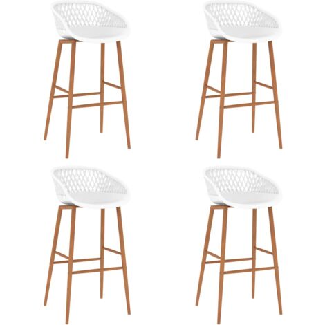 Bar Chairs 4 pcs White vidaXL (1/5)