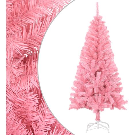 Artificial Christmas Tree with Stand Pink 150 cm PVC vidaXL