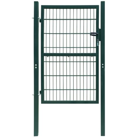2D Fence Gate (Single) Green 106 x 230 cm vidaXL