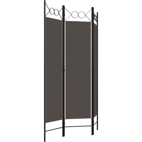 3-Panel Room Divider Anthracite 120x180 cm vidaXL