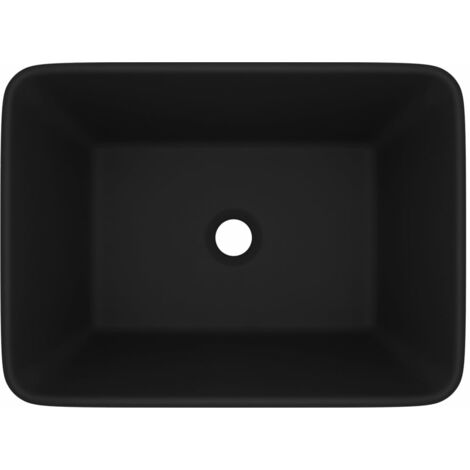 Luxury Wash Basin Matt Black 41x30x12 cm Ceramic vidaXL
