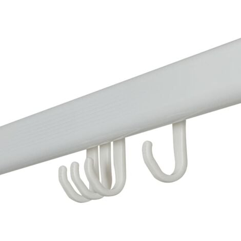 Sealskin Shower Curtain Rail Set Easy-Roll White - White