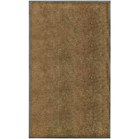 Doormat Washable Brown 90x150 cm vidaXL
