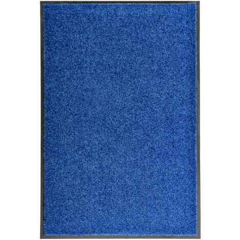 Doormat Washable Blue 60x90 cm vidaXL