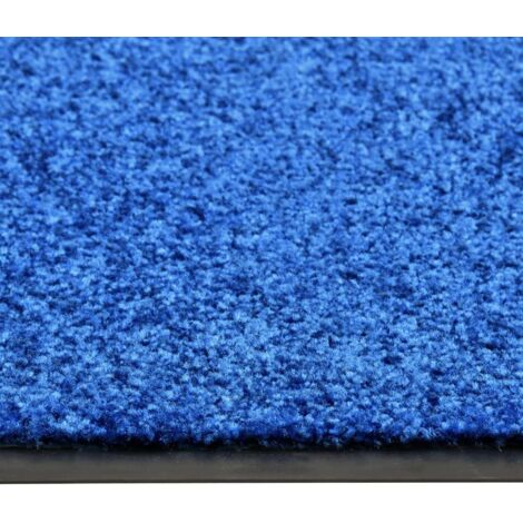 Doormat Washable Blue 60x90 cm vidaXL