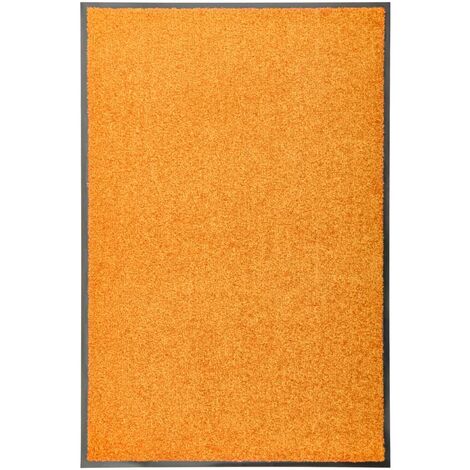 Doormat Washable Orange 60x90 cm vidaXL