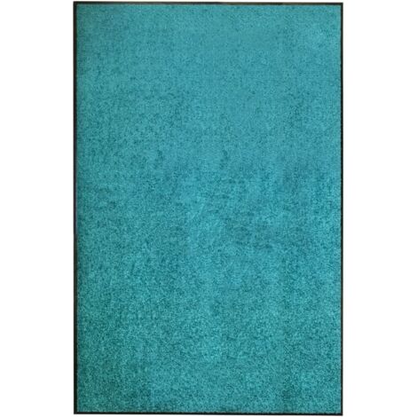 Doormat Washable Cyan 120x180 cm vidaXL