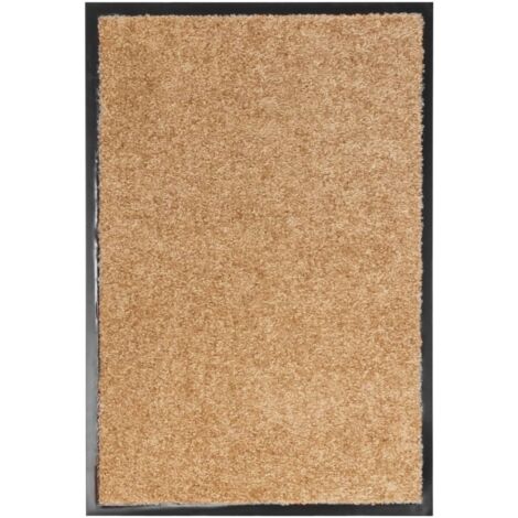 Doormat Washable Cream 40x60 cm vidaXL