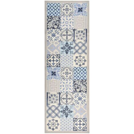 Kitchen Floor Mat Washable Mosaic 45x150 cm vidaXL