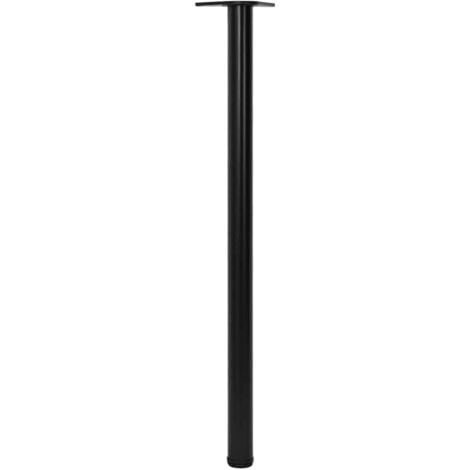 4 Height Adjustable Table Legs Black 1100 mm vidaXL