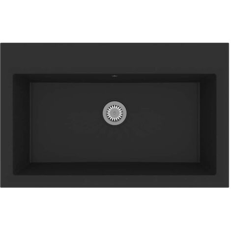 Kitchen Sink Black 790x500x193 mm Granite vidaXL