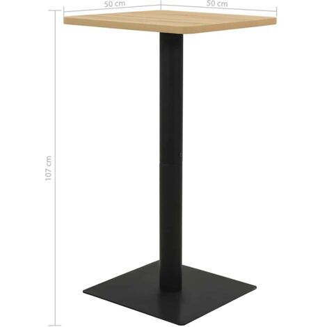Bistro Table Oak Colour 50x50x107 cm vidaXL