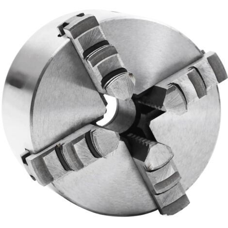 4 Jaw Self-Centering Lathe Chuck 100 mm Steel vidaXL
