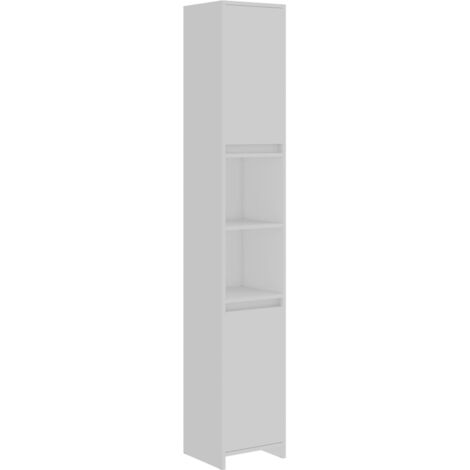 Bathroom Cabinet White 30x30x183.5 cm Engineered Wood vidaXL