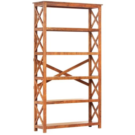 Bookshelf 100x30x180 cm Solid Acacia Wood Honey Finish vidaXL (1/5)