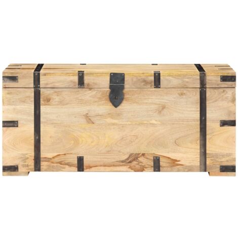 Chest 90x40x40 cm Solid Mango Wood vidaXL