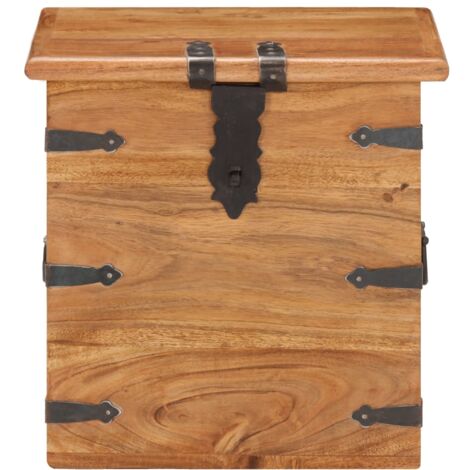 Chest 40x40x40 cm Solid Acacia Wood vidaXL