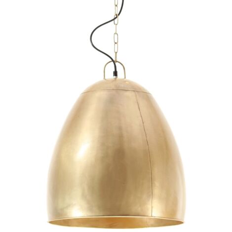 Industrial Hanging Lamp 25 W Brass Round 42 cm E27 vidaXL
