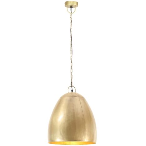 Industrial Hanging Lamp 25 W Brass Round 42 cm E27 vidaXL