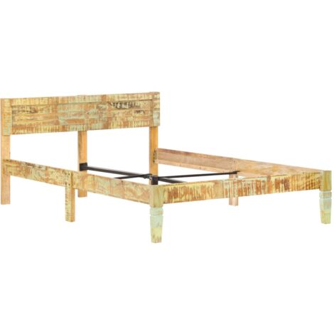 Bed Frame without Mattress Solid Reclaimed Wood 120x200cm vidaXL