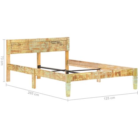Bed Frame without Mattress Solid Reclaimed Wood 120x200cm vidaXL