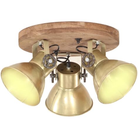 Industrial Ceiling Lamp 25 W Brass 42x27cm E27 vidaXL