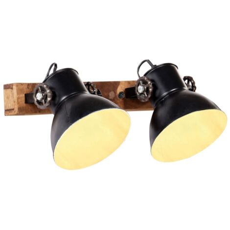 Industrial Wall Lamp Black 45x25 cm E27 vidaXL