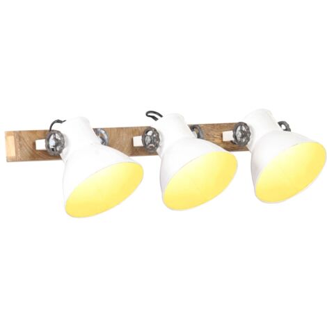 Industrial Wall Lamp White 65x25 cm E27 vidaXL