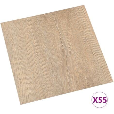 vidaXL Self-adhesive Flooring Planks 55 pcs PVC 5.11 m² Brown - Brown