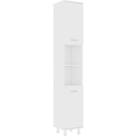 Bathroom Cabinet White 30x30x179 cm Engineered Wood vidaXL (1/5)