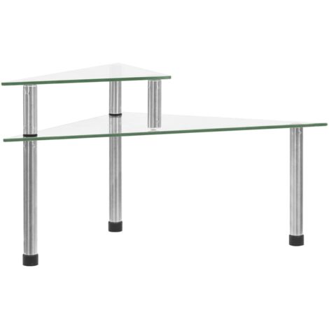 Kitchen Shelf Transparent 49.5x35x19 cm Tempered Glass vidaXL