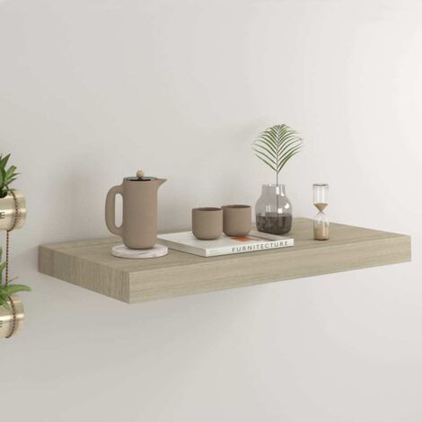 Floating Wall Shelf Oak 50x23x3.8 cm MDF vidaXL