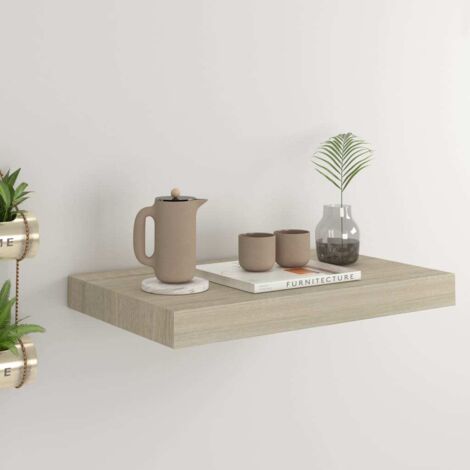 Floating Wall Shelf Oak 40x23x3.8 cm MDF vidaXL
