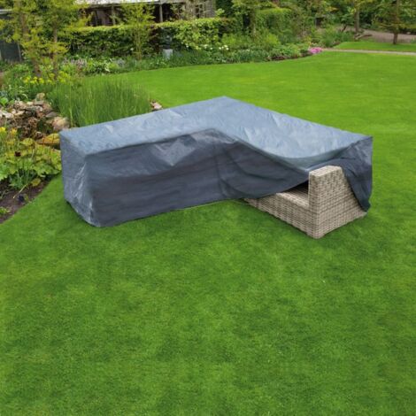 Garden Furniture Cover for L-shaped longers 250x90x90 cm Nature