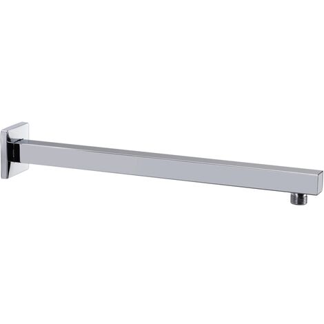 vidaXL Shower Support Arm Square Stainless Steel 201 Silver 40 cm