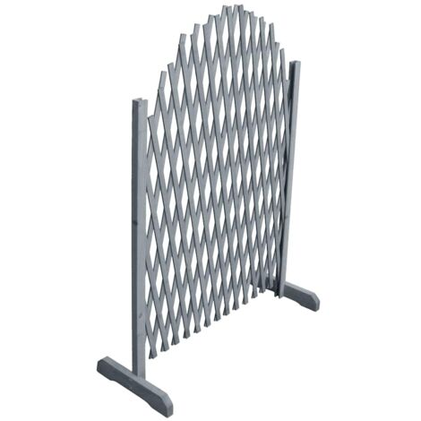 Trellis Fence Solid Firwood 1.8x1 m Grey vidaXL