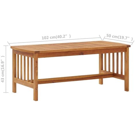 4 Piece Garden Lounge Set Solid Acacia Wood vidaXL