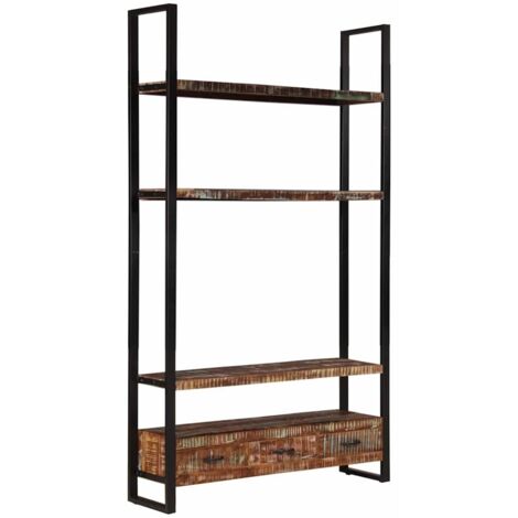 Bookshelf 118x30x200 cm Solid Reclaimed Wood vidaXL (1/5)