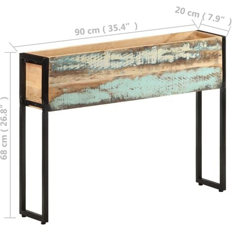Planter 90x20x68 cm Solid Reclaimed Wood vidaXL