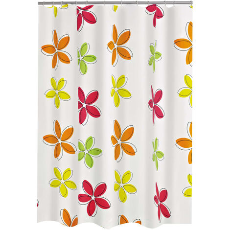 RIDDER Shower Curtain Textile Flower - Multicolour