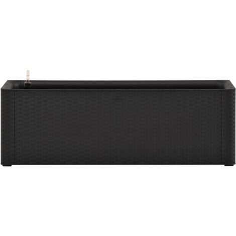 Garden Raised Bed with Self Watering System Anthracite 100x43x33 cm vidaXL