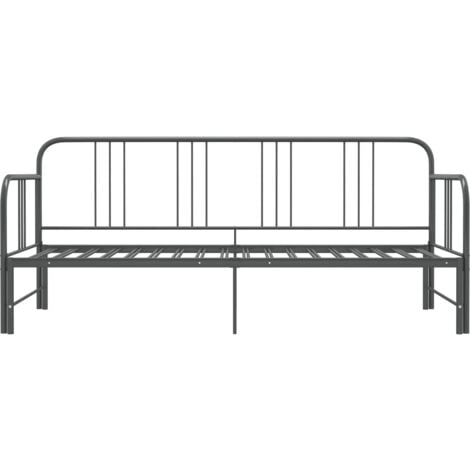 Basic black metal futon shop frame