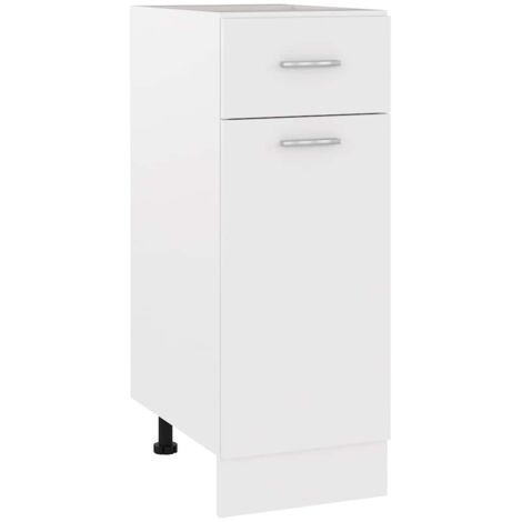 Drawer Bottom Cabinet Lyon White 30x46x81.5 cm Engineered Wood vidaXL