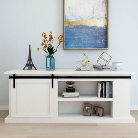 Mini Sliding Cabinet Door Kit Carbon Steel 183 cm vidaXL