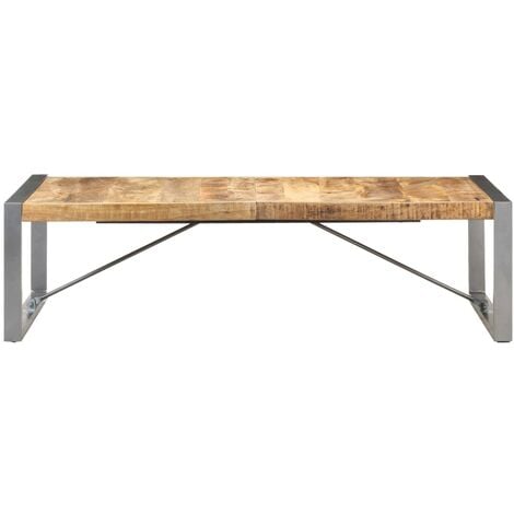 Coffee Table 140x70x40 cm Rough Mango Wood vidaXL