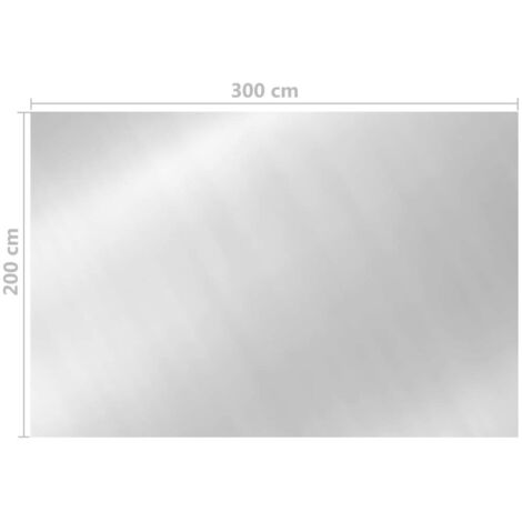 Pool Cover Silver 300x200 cm PE vidaXL