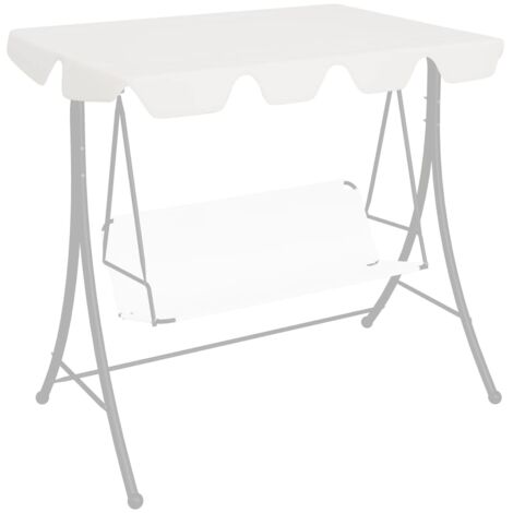 Replacement Canopy for Garden Swing White 188/168x145/110 cm vidaXL