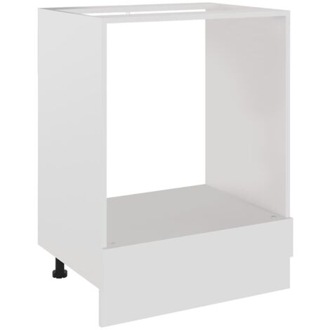 Oven Cabinet Lyon White 60x46x81.5 cm Engineered Wood vidaXL