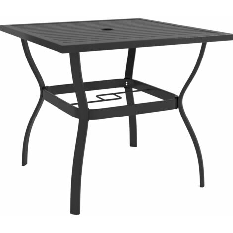 Garden Table Anthracite 81.5x81.5x72 cm Steel vidaXL