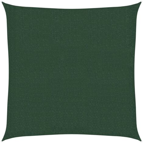Sunshade Sail 160 g/m² Dark Green 2x2 m HDPE vidaXL